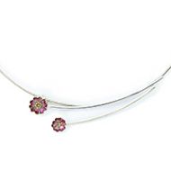 SHEILA FLEET PRIMULA SCOTICA NECKLET - PINK